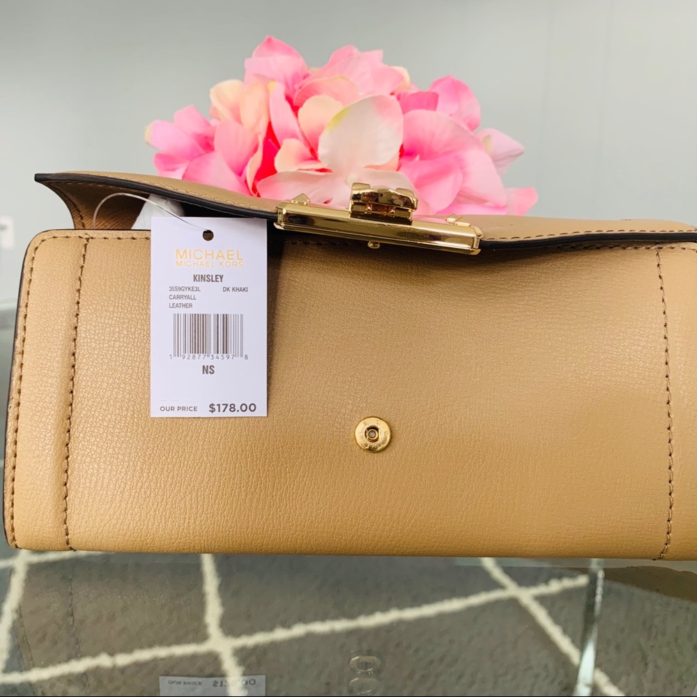 NWT Michael Kors KINSLEY Carryall Leather - Picture 5 of 5